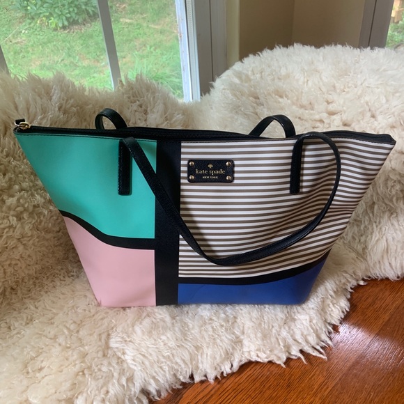 kate spade Handbags - KATE SPADE COLOR BLOCK SMALL TOTE